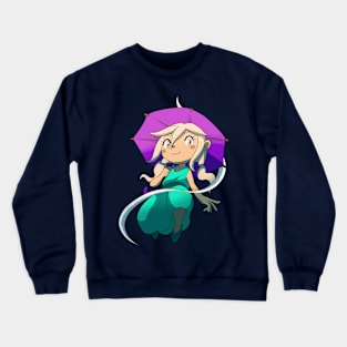 Girl with an Umbrella Crewneck Sweatshirt